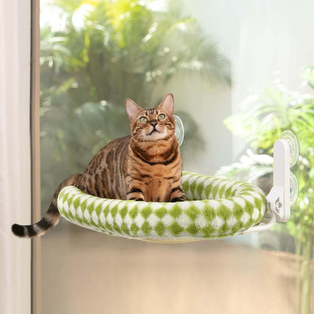 Opvouwbare Kattenraambed - Dubbel Opklapbaar met Zuignappen