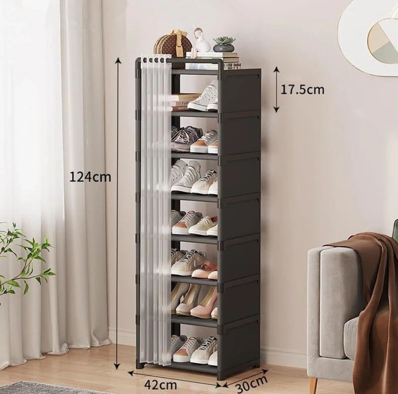 Schoenenrek met 7 Lagen - 124cm Hoog